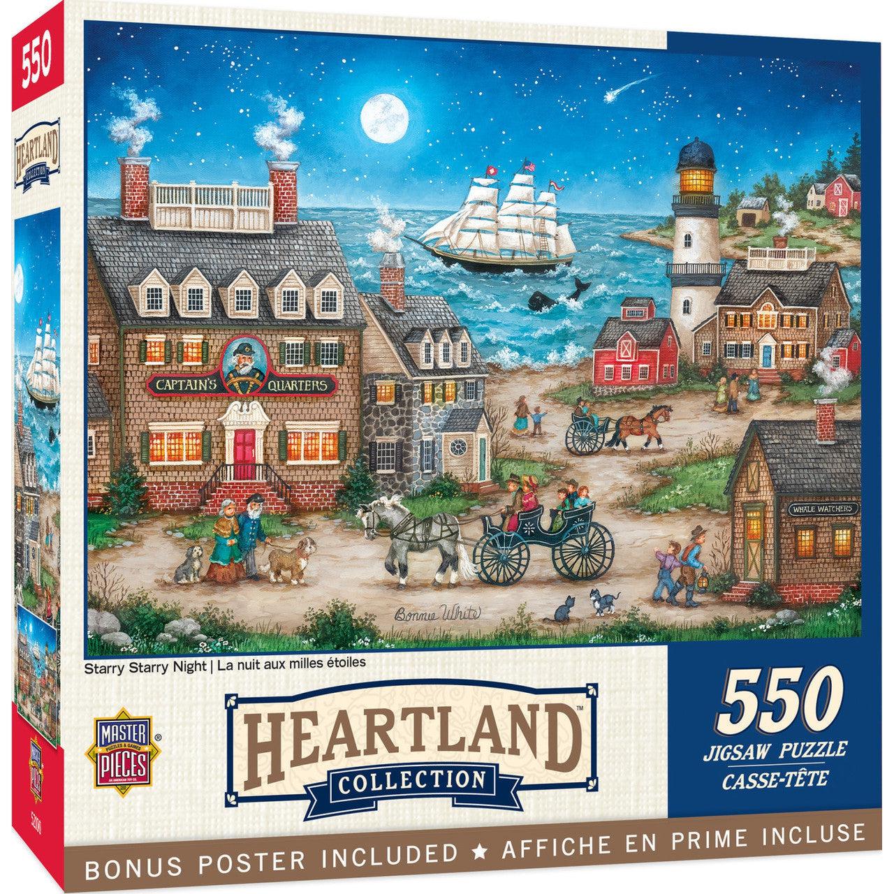 MasterPieces-Heartland Collection - Starry Starry Night - 550 Piece Puzzle-32320-Legacy Toys