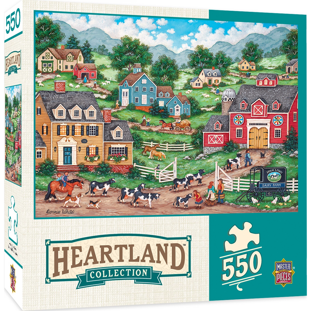 MasterPieces-Heartland Collection - The Curious Calf - 550 Piece Puzzle-31981-Legacy Toys