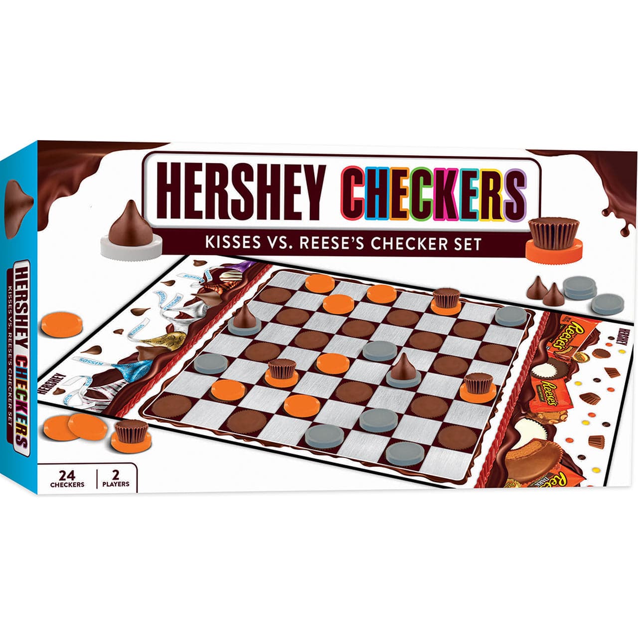 MasterPieces-Hershey Checkers Board Game-41984-Legacy Toys