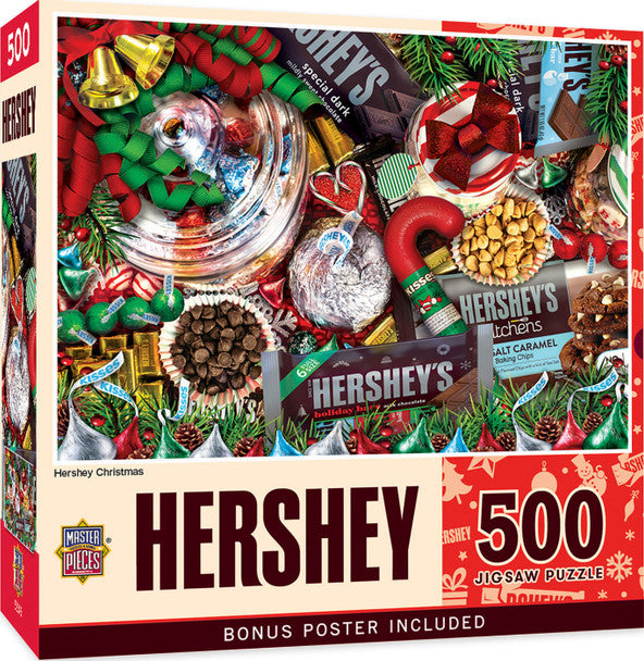 MasterPieces-Hershey Holiday - 500 Piece Puzzle-32364-Legacy Toys