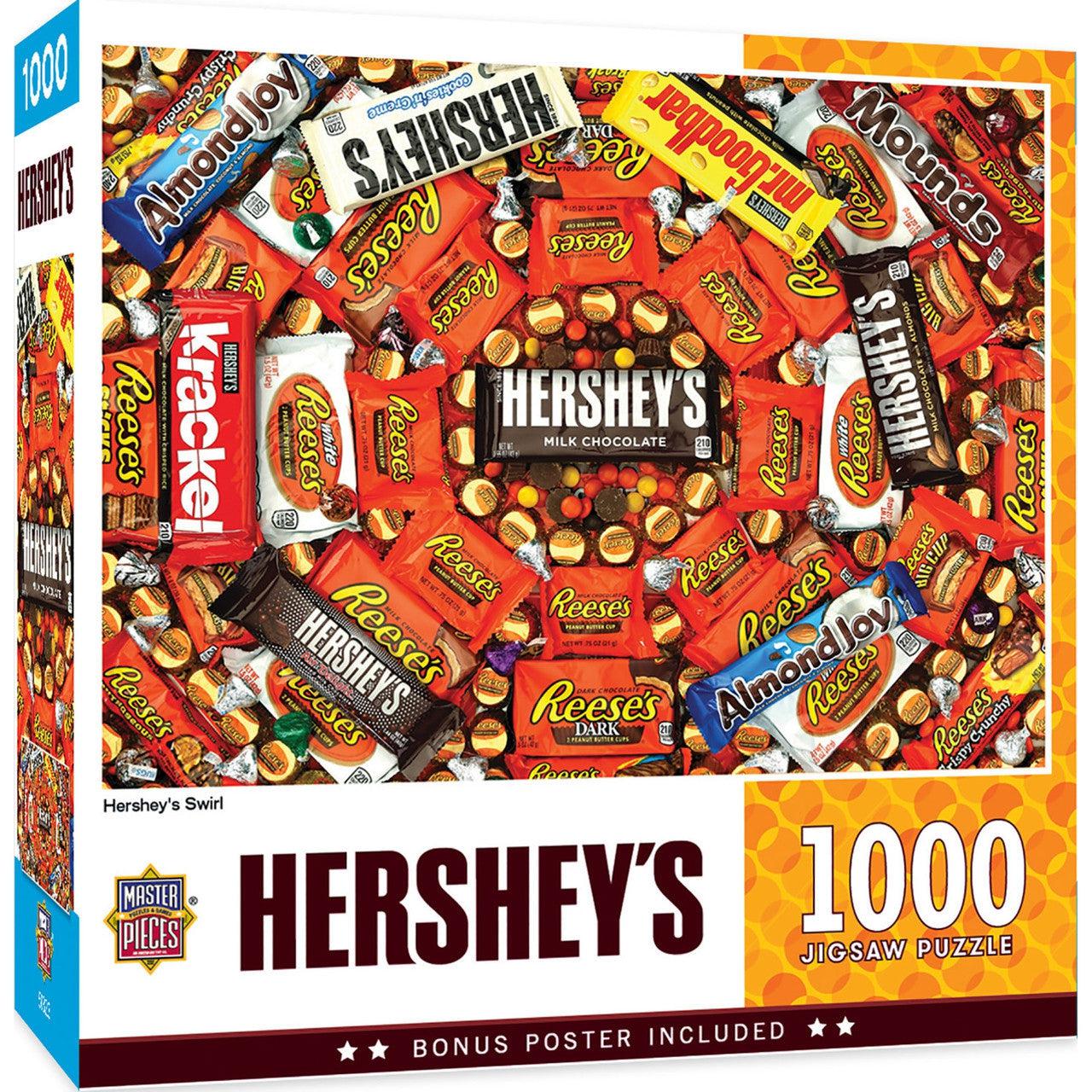 MasterPieces-Hershey - Swirl - 1000 Piece Puzzle-71688-Legacy Toys