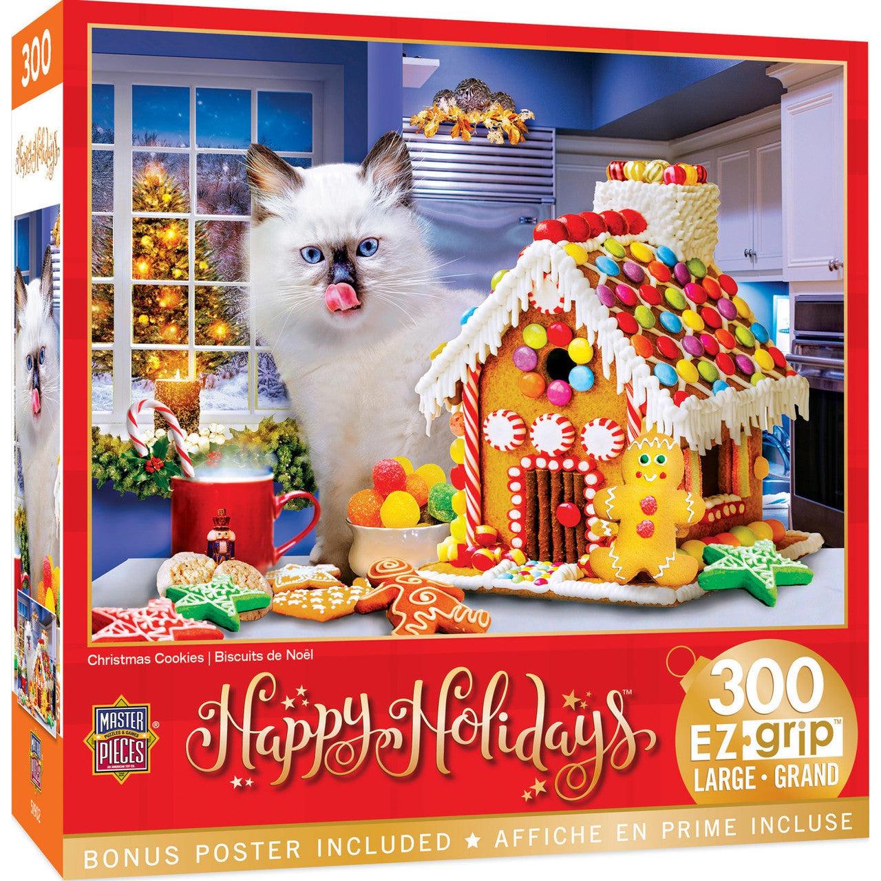 MasterPieces-Holiday - Christmas Cookies - 300 Piece EzGrip Puzzle-32237-Legacy Toys