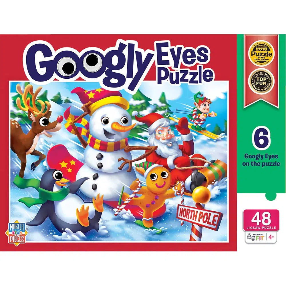 MasterPieces-Holiday - Googly Eyes - Christmas - 48pc Puzzle-12105-Legacy Toys
