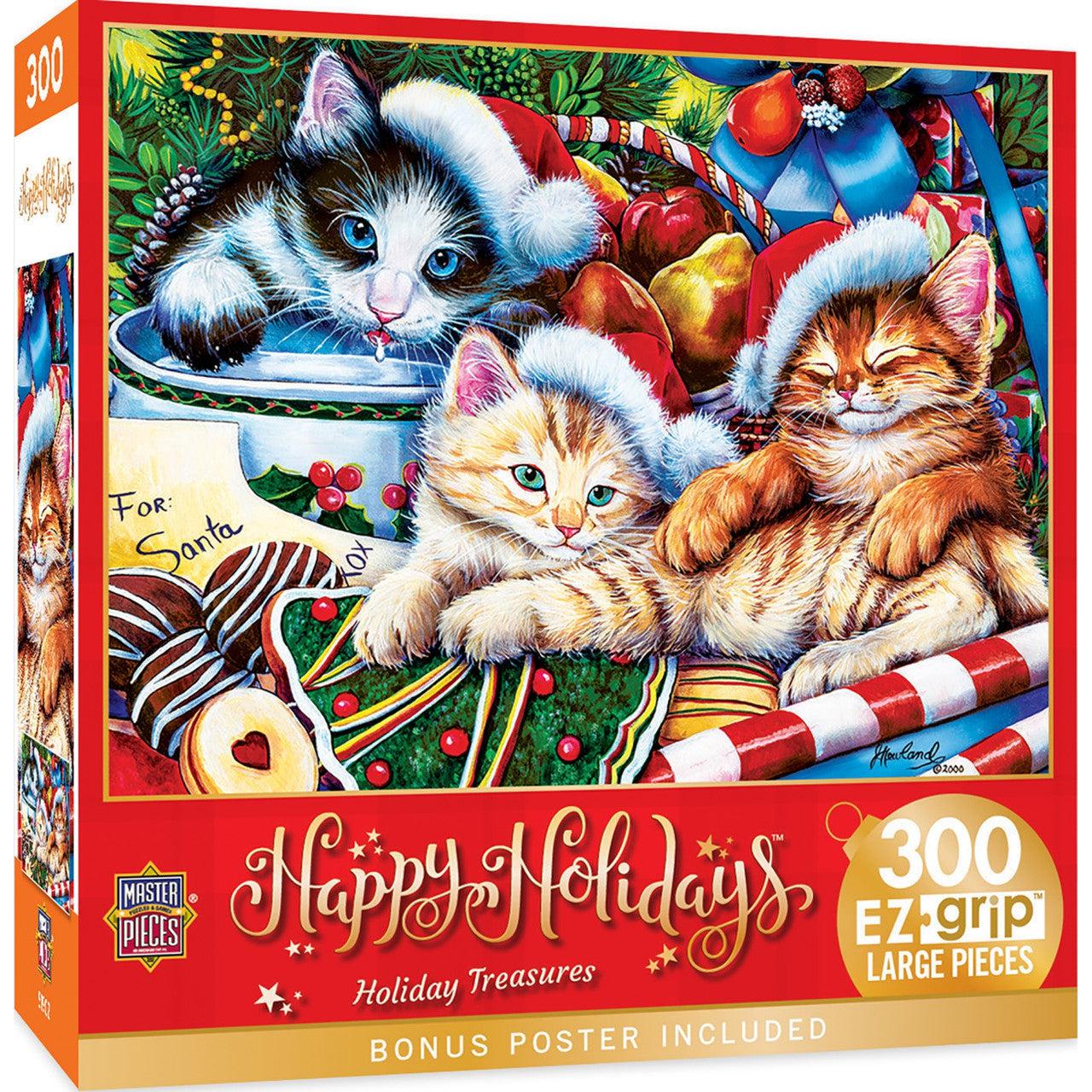 MasterPieces-Holiday - Holiday Treasures - 300 Piece EzGrip Puzzle-31911-Legacy Toys