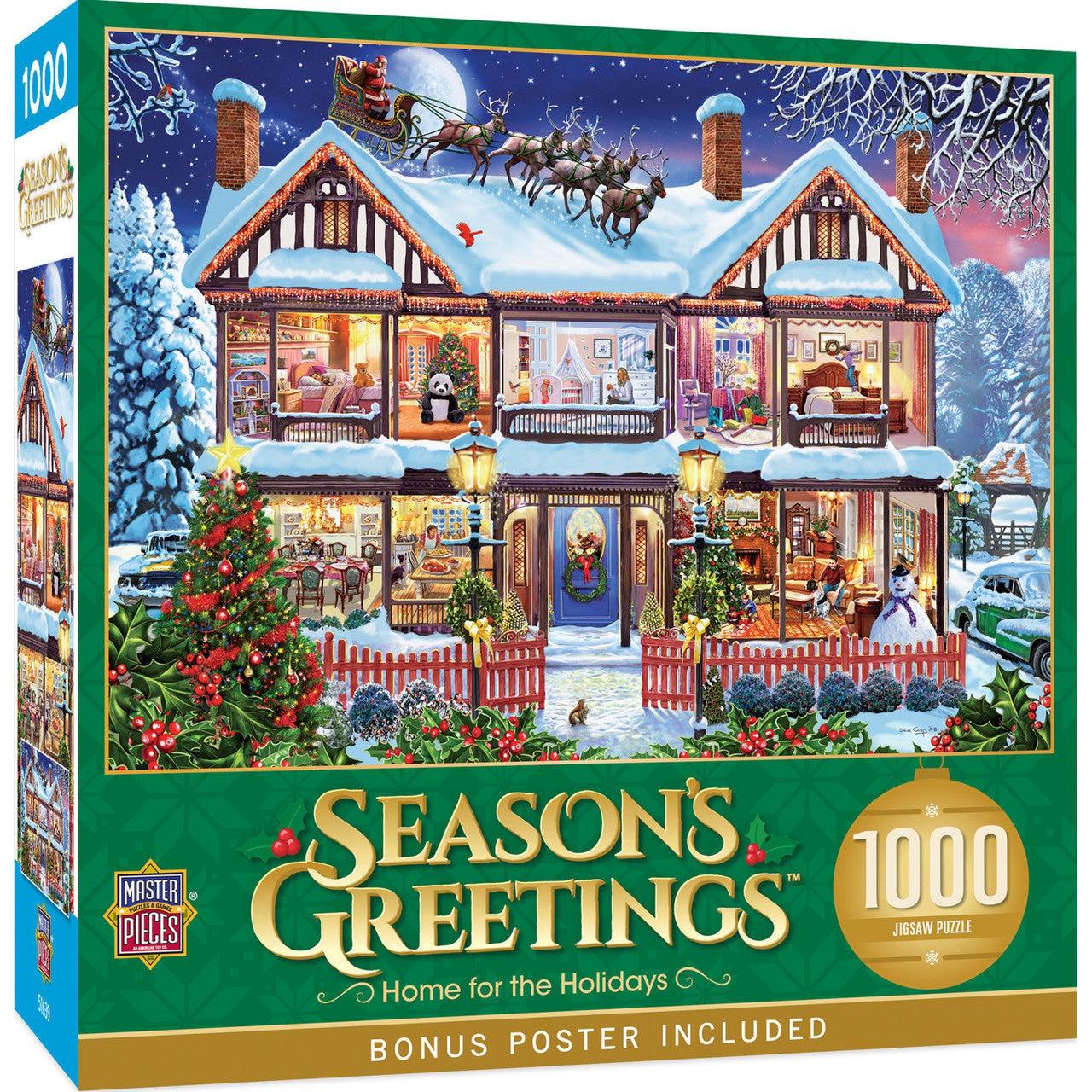 MasterPieces-Holiday - Home for the Holidays - 1000 Piece Puzzle-71915-Legacy Toys