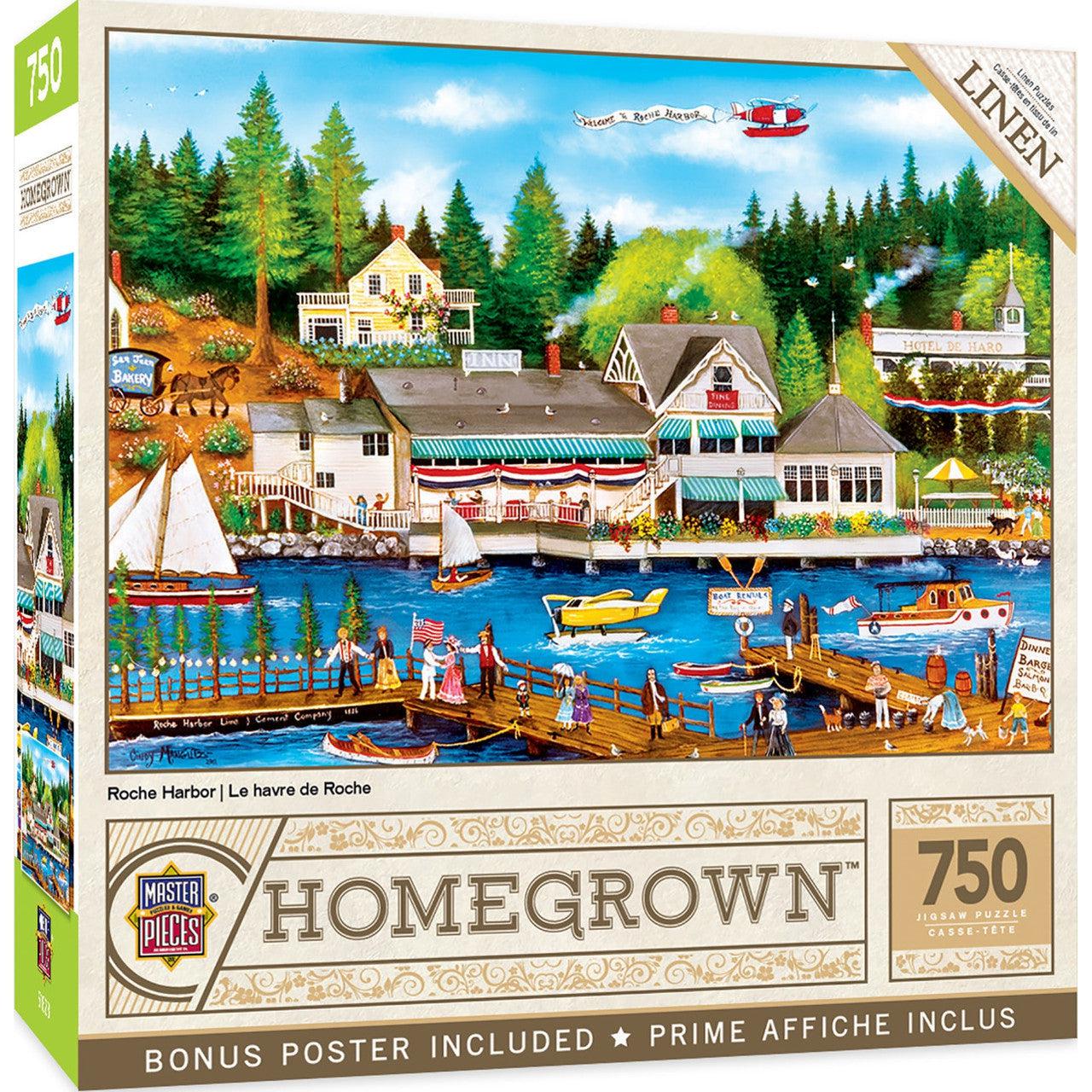 MasterPieces-Homegrown - Roche Harbor - 750 Piece Puzzle-31986-Legacy Toys