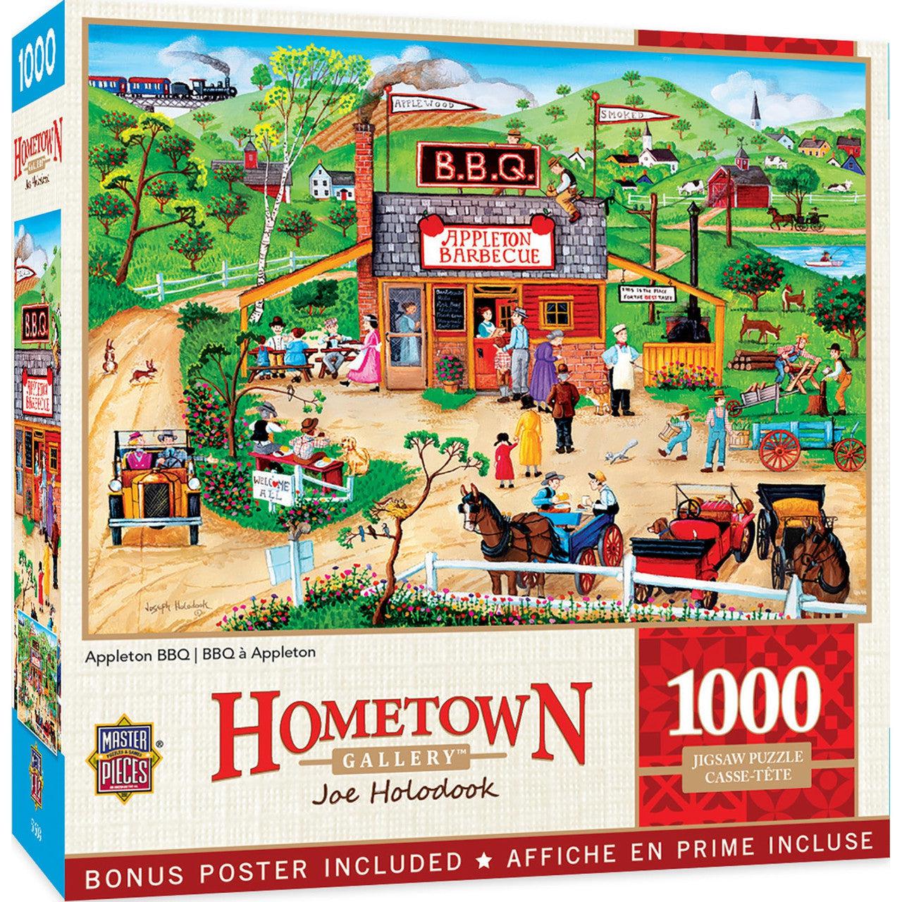 MasterPieces-Hometown Gallery - Appleton BBQ - 1000 Piece Puzzle-72275-Legacy Toys