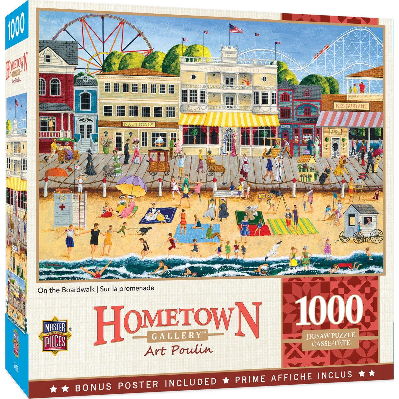 MasterPieces-Hometown Gallery - On the Boardwalk - 1000 Piece Puzzle-71627-Legacy Toys