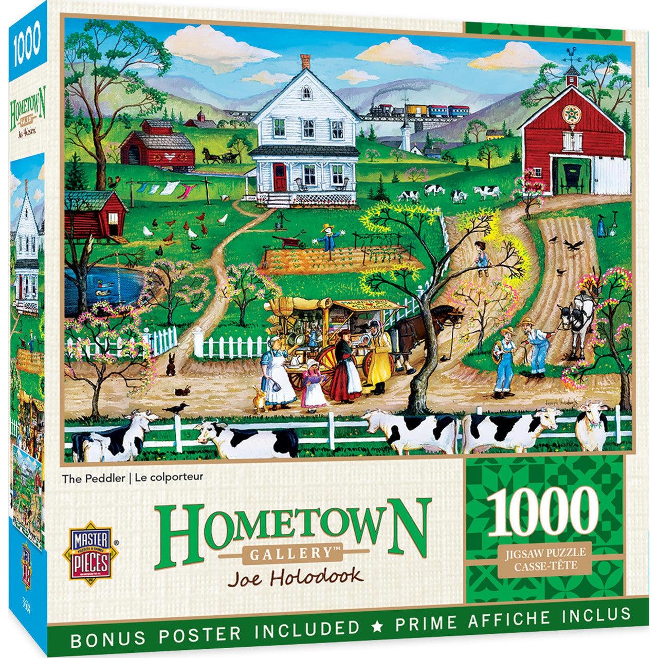 MasterPieces-Hometown Gallery - The Peddler - 1000 Piece Puzzle-72123-Legacy Toys