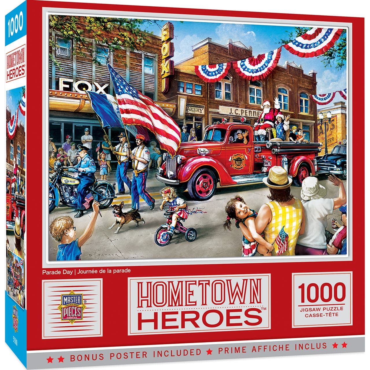 MasterPieces-Hometown Heroes - Parade Day - 1000 Piece Puzzle-72129-Legacy Toys