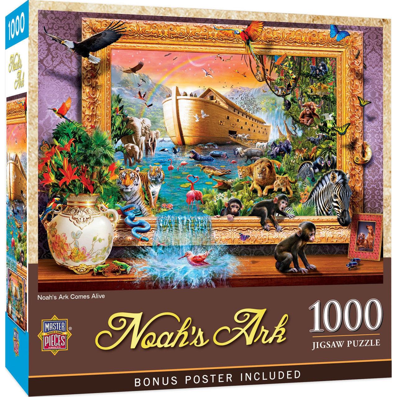 MasterPieces-Inspirational - Noah's Ark Comes Alive - 1000 Piece Puzzle-72262-Legacy Toys