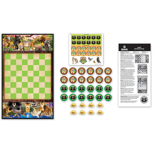 MasterPieces-Jr Ranger - Checkers Board Game-41982-Legacy Toys