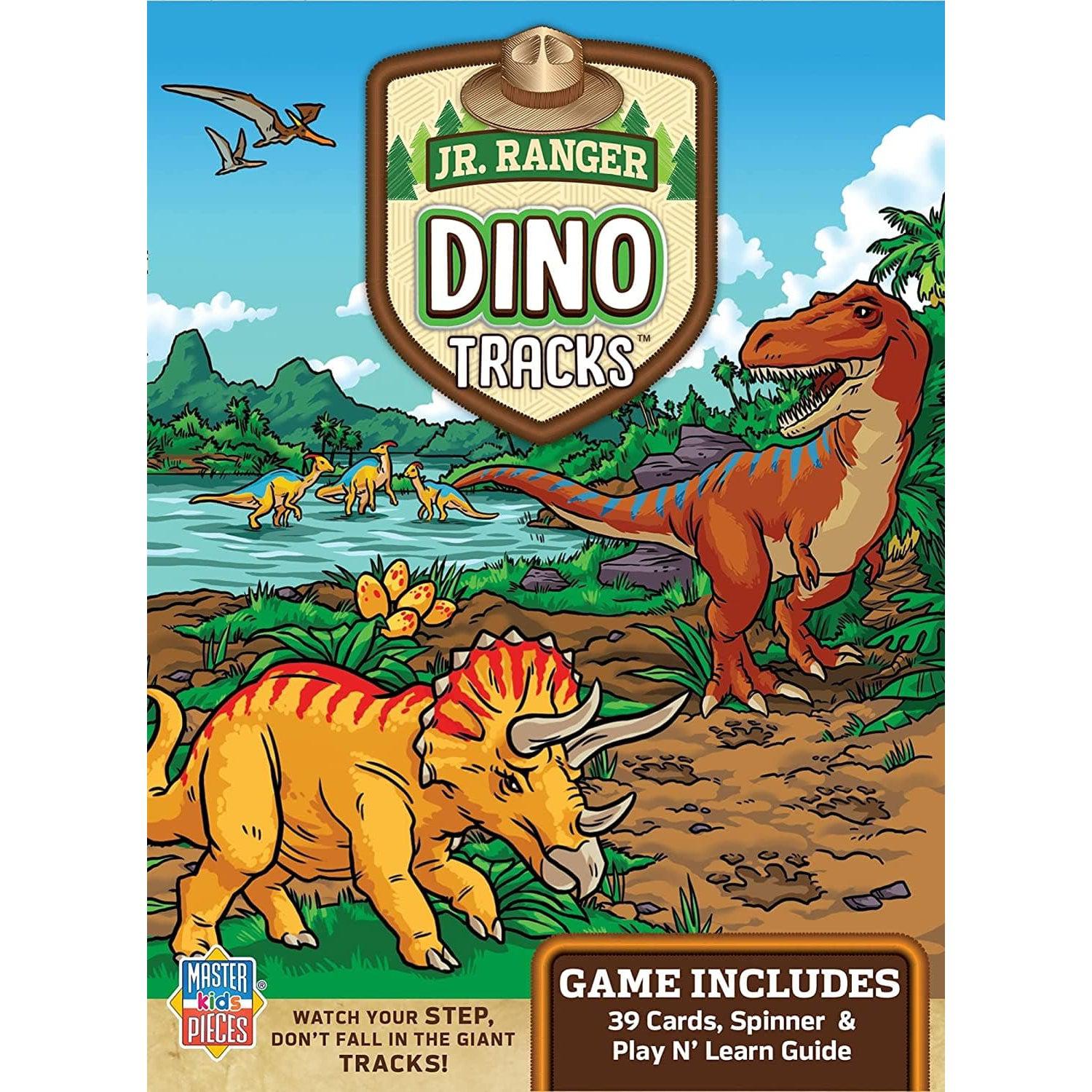 MasterPieces-Jr Ranger - Dino Tracks Kids Card Game-42109-Legacy Toys