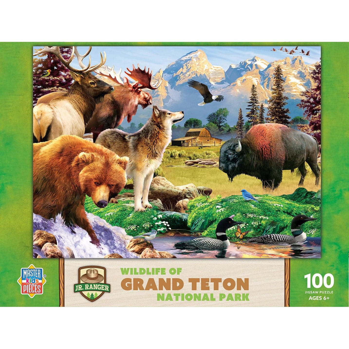 MasterPieces-Jr Ranger - Grand Teton National Park - 100 Piece Puzzle-12116-Legacy Toys