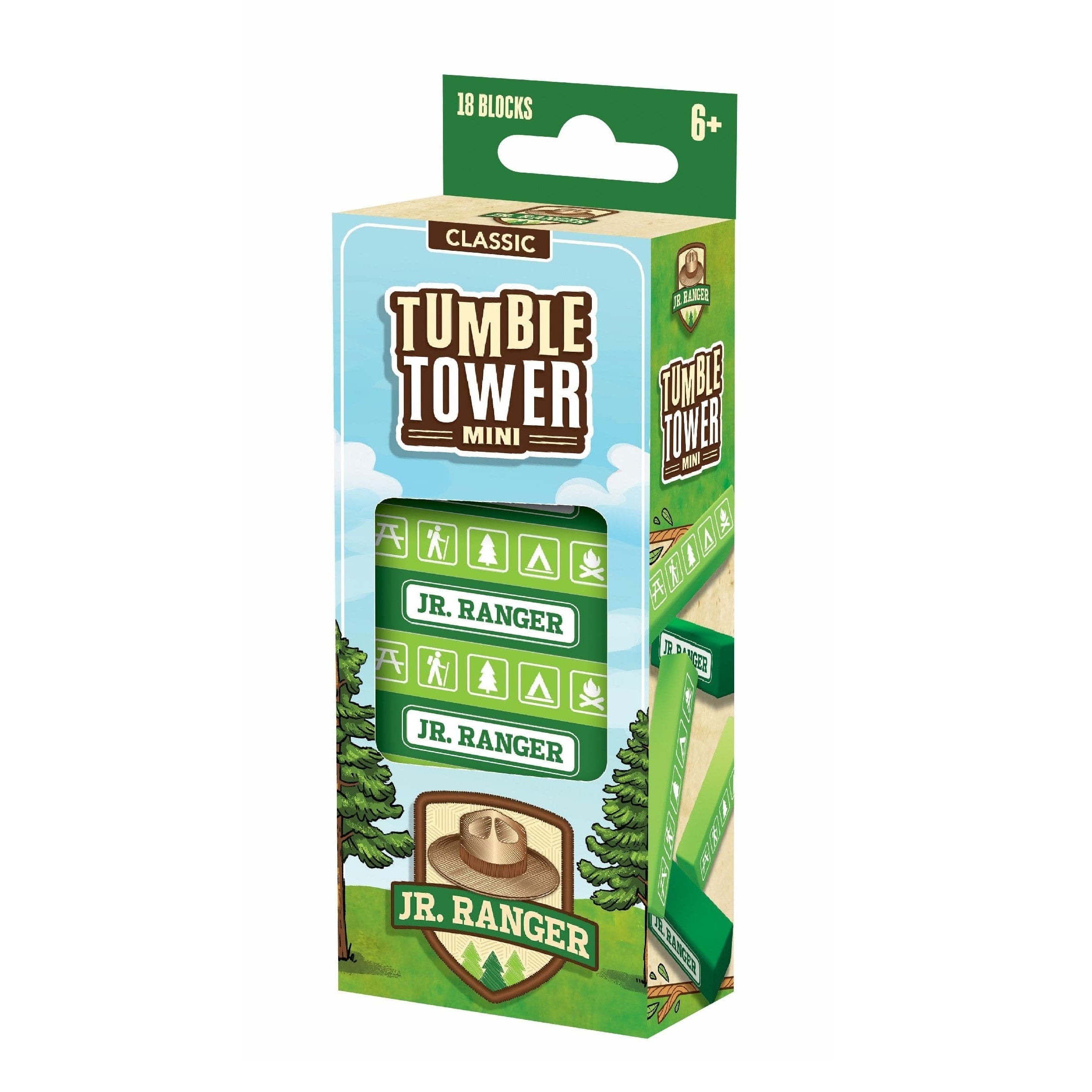 MasterPieces-Jr Ranger - Mini Tumble Tower-42103-Legacy Toys