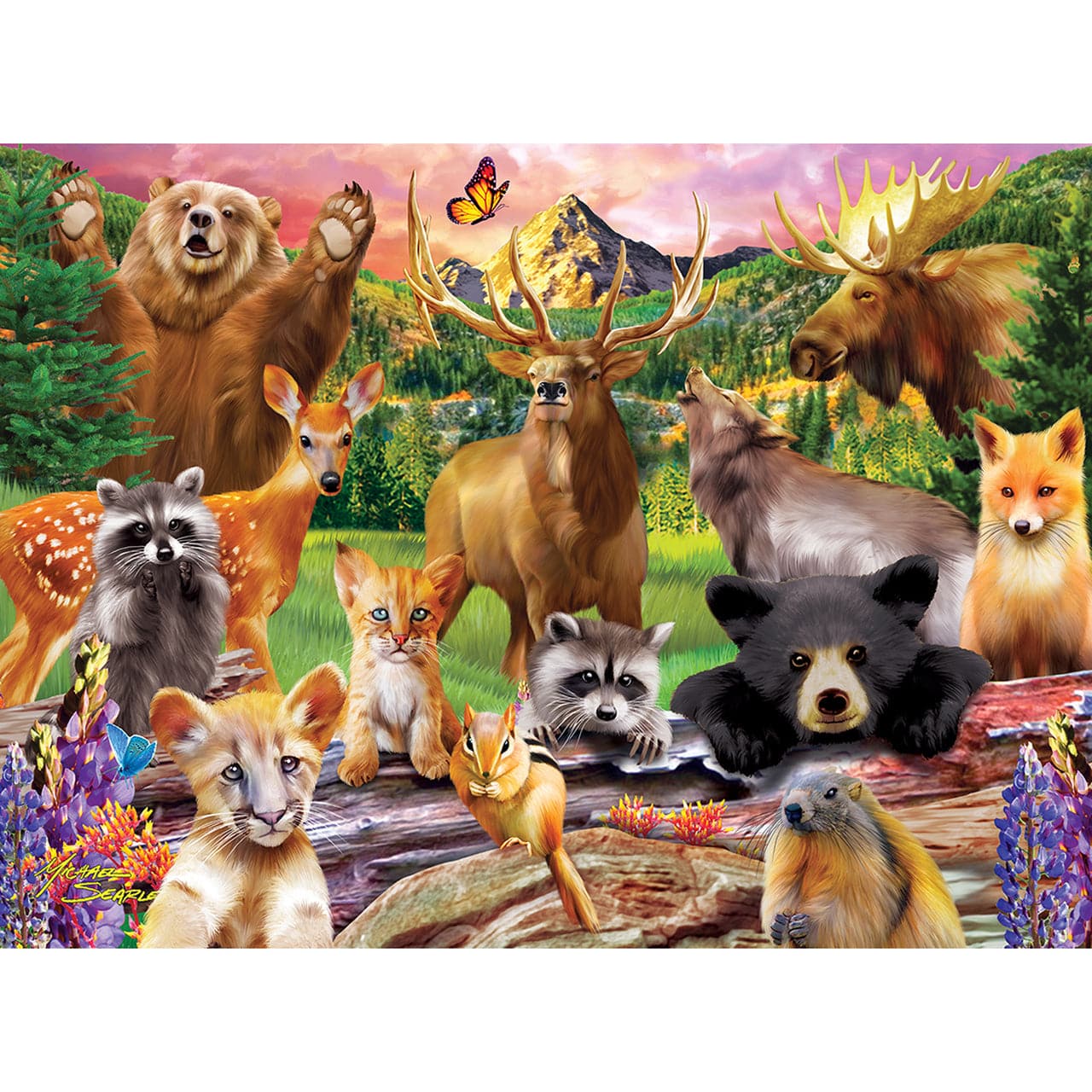 MasterPieces-Jr Ranger - National Parks Wildlife Puzzle - 100 Piece Puzzle-11722-Legacy Toys