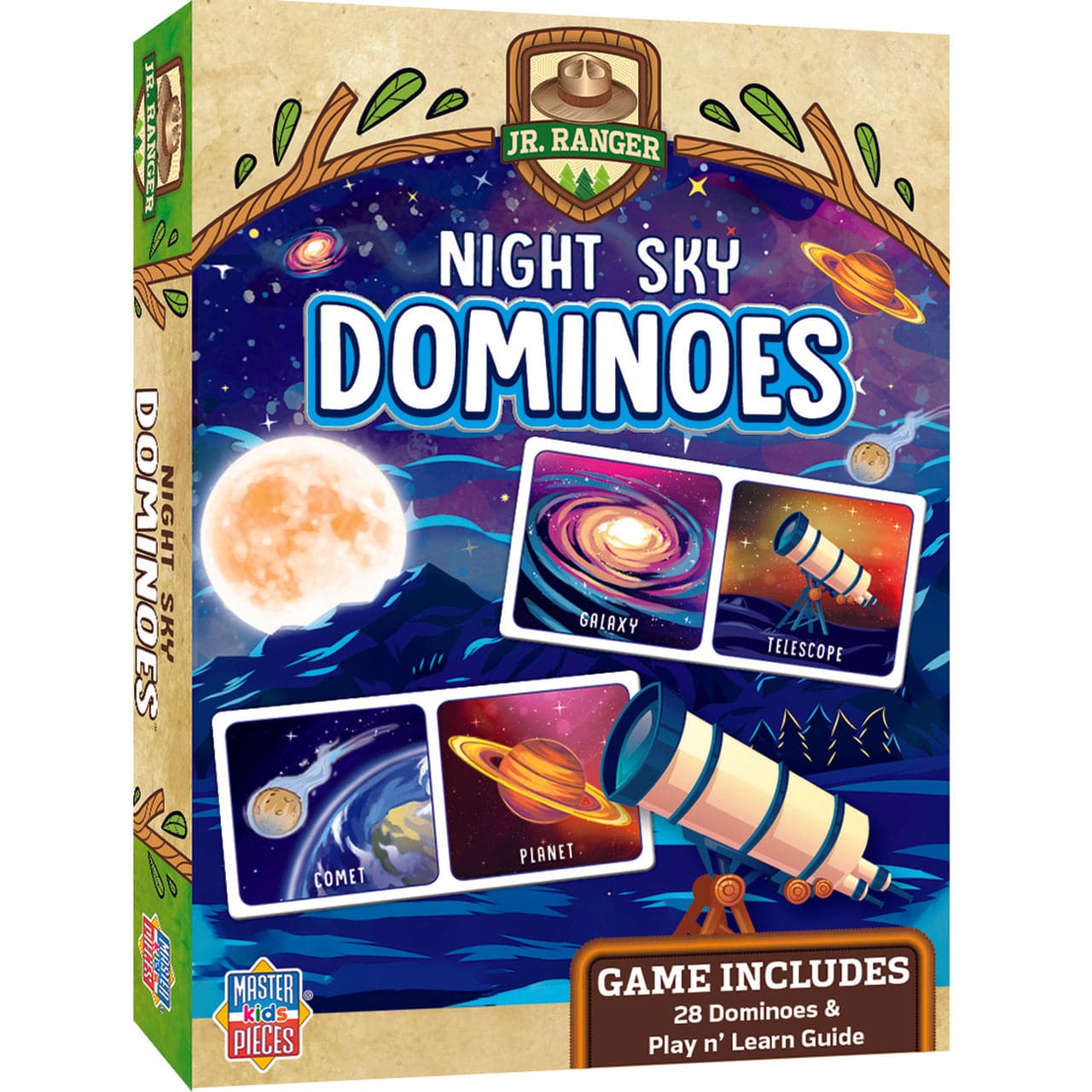 MasterPieces-Jr Ranger - Night Sky Dominoes-41977-Legacy Toys