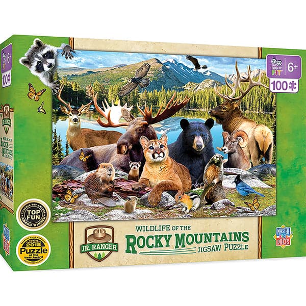 MasterPieces-Jr Ranger - Rocky Mountain National Park - 100 Piece Puzzle-12006-Legacy Toys
