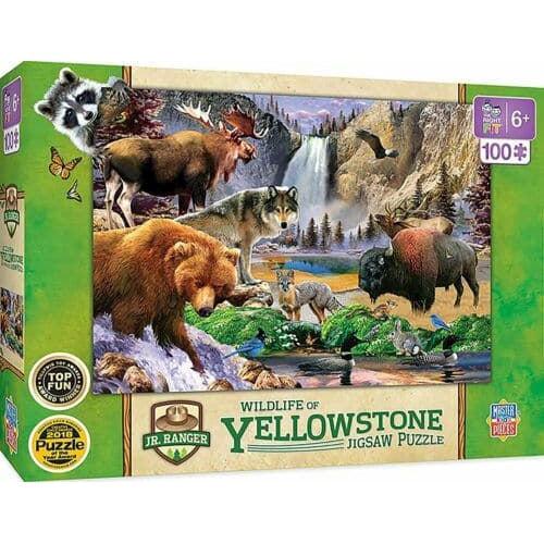 MasterPieces-Jr Ranger - Yellowstone National Park - 100 Piece Puzzle-11931-Legacy Toys