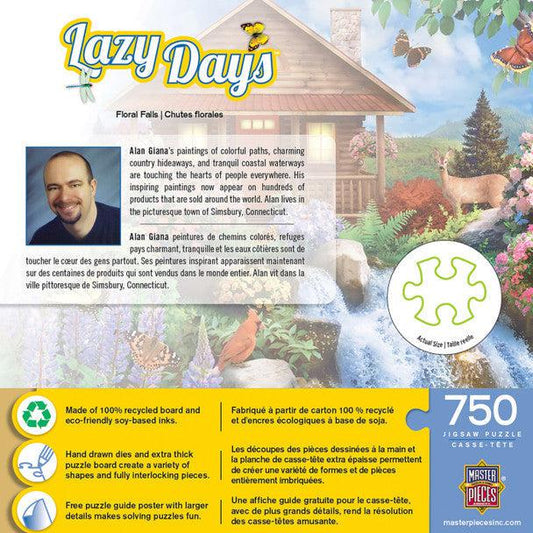 MasterPieces-Lazy Days - Floral Falls - 750 Piece Puzzle-32162-Legacy Toys