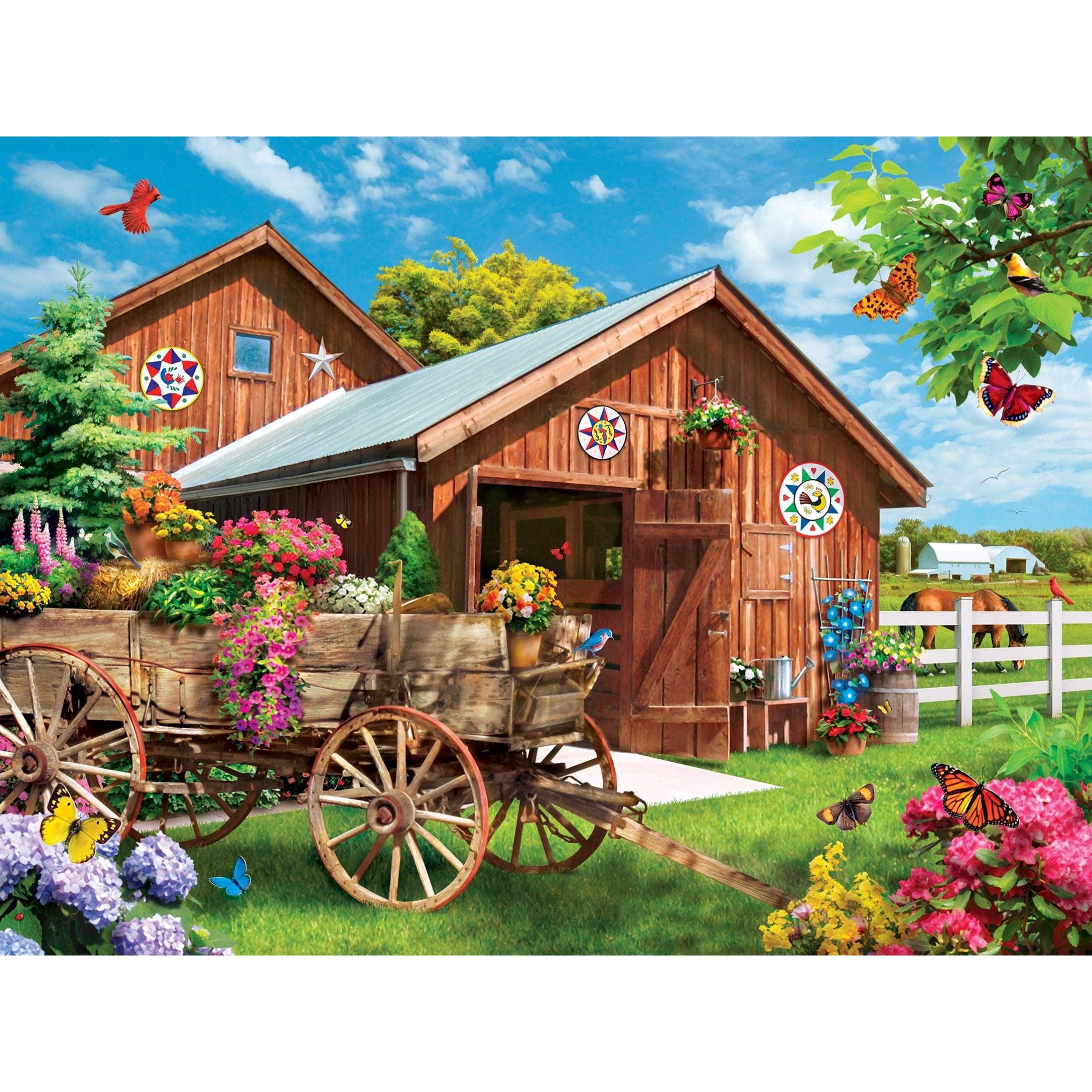 MasterPieces-Lazy Days - Flying to Flower Farm - 750 Piece Puzzle-32056-Legacy Toys