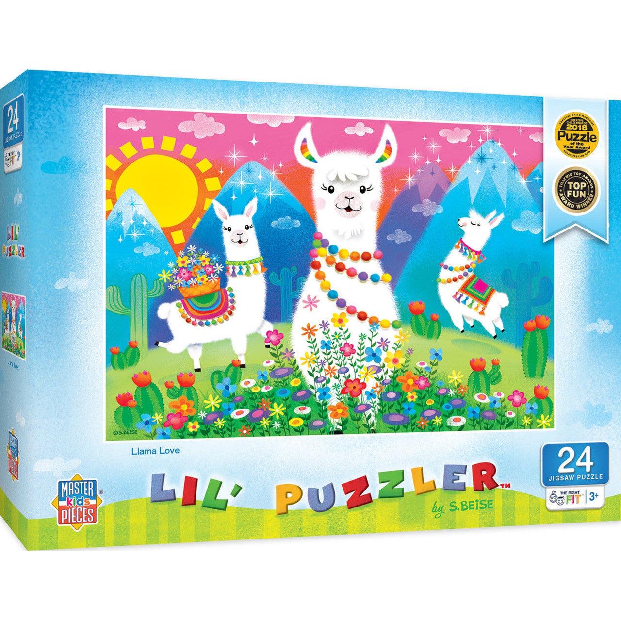 MasterPieces-Lil Puzzler - Llama Love - 24pc Puzzle-12100-Legacy Toys