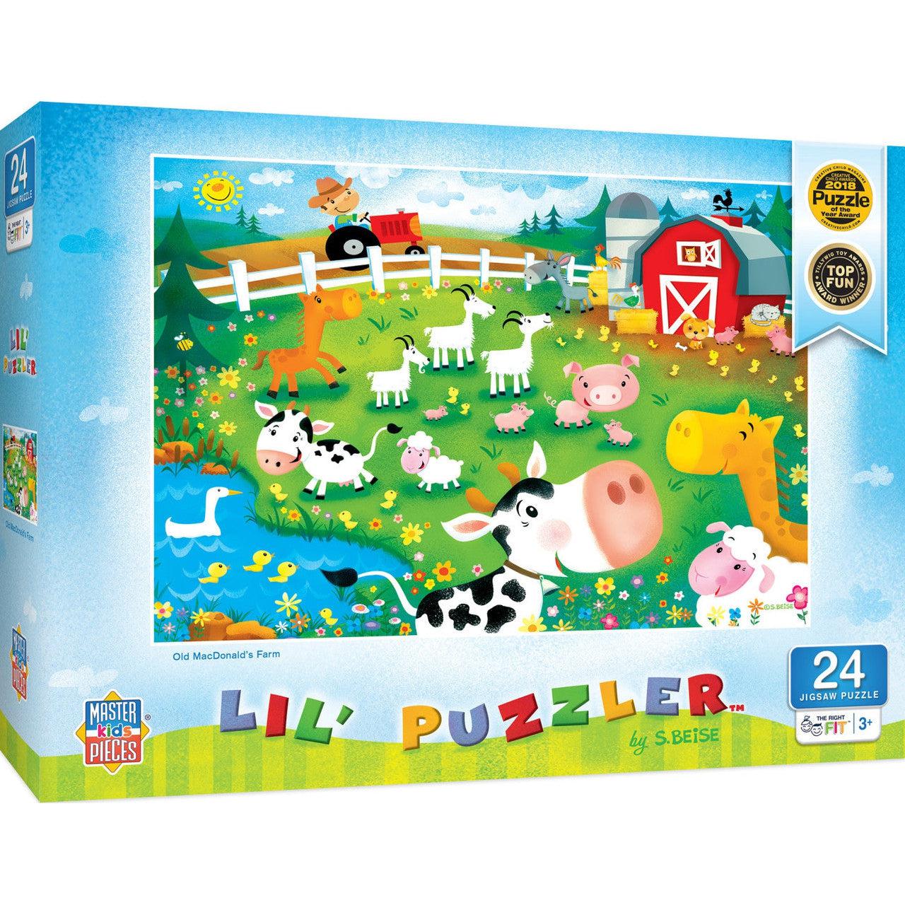 MasterPieces-Lil Puzzler - Old MacDonald's Farm - 24pc Puzzle-12225-Legacy Toys