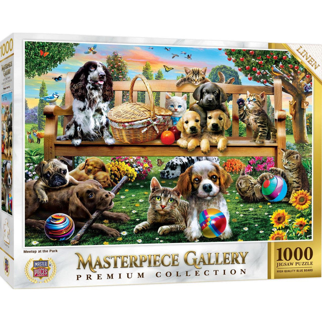 MasterPieces-MasterPiece Gallery - Meetup at the Park - 1000 Piece Puzzle-72234-Legacy Toys
