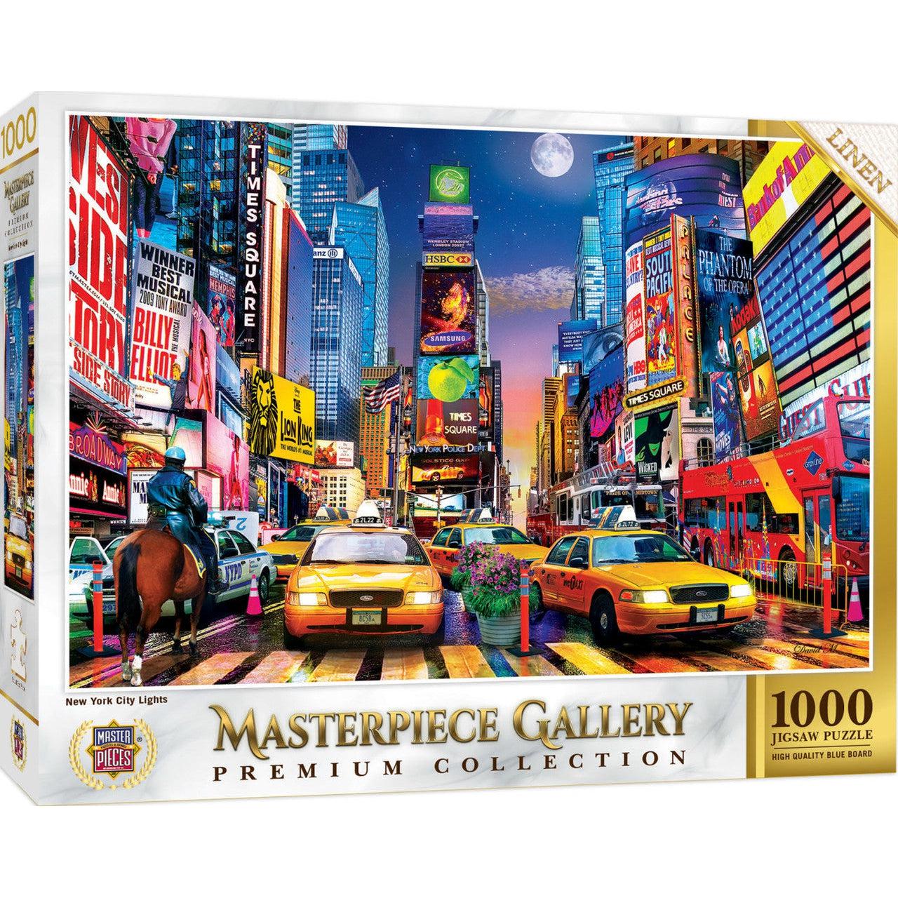 MasterPieces-MasterPiece Gallery - New York City Lights - 1000 Piece Puzzle-82131-Legacy Toys