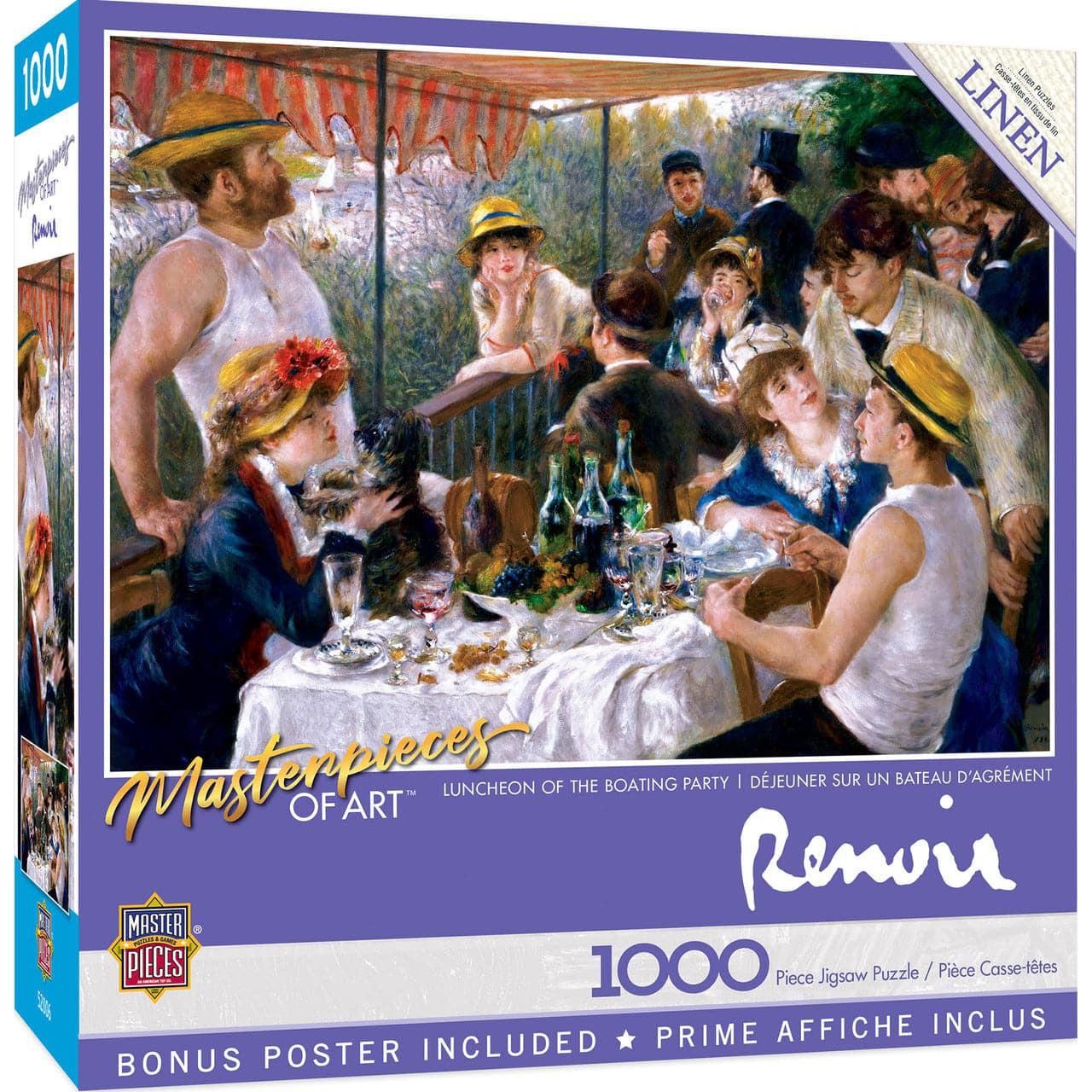 MasterPieces-Masterpieces of Art - Luncheon of the Boating Party - 1000 Piece Puzzle-72214-Legacy Toys