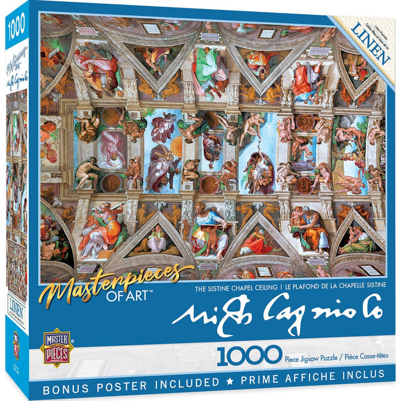 MasterPieces-Masterpieces of Art - Sistine Chapel - 1000 Piece Puzzle-72321-Legacy Toys