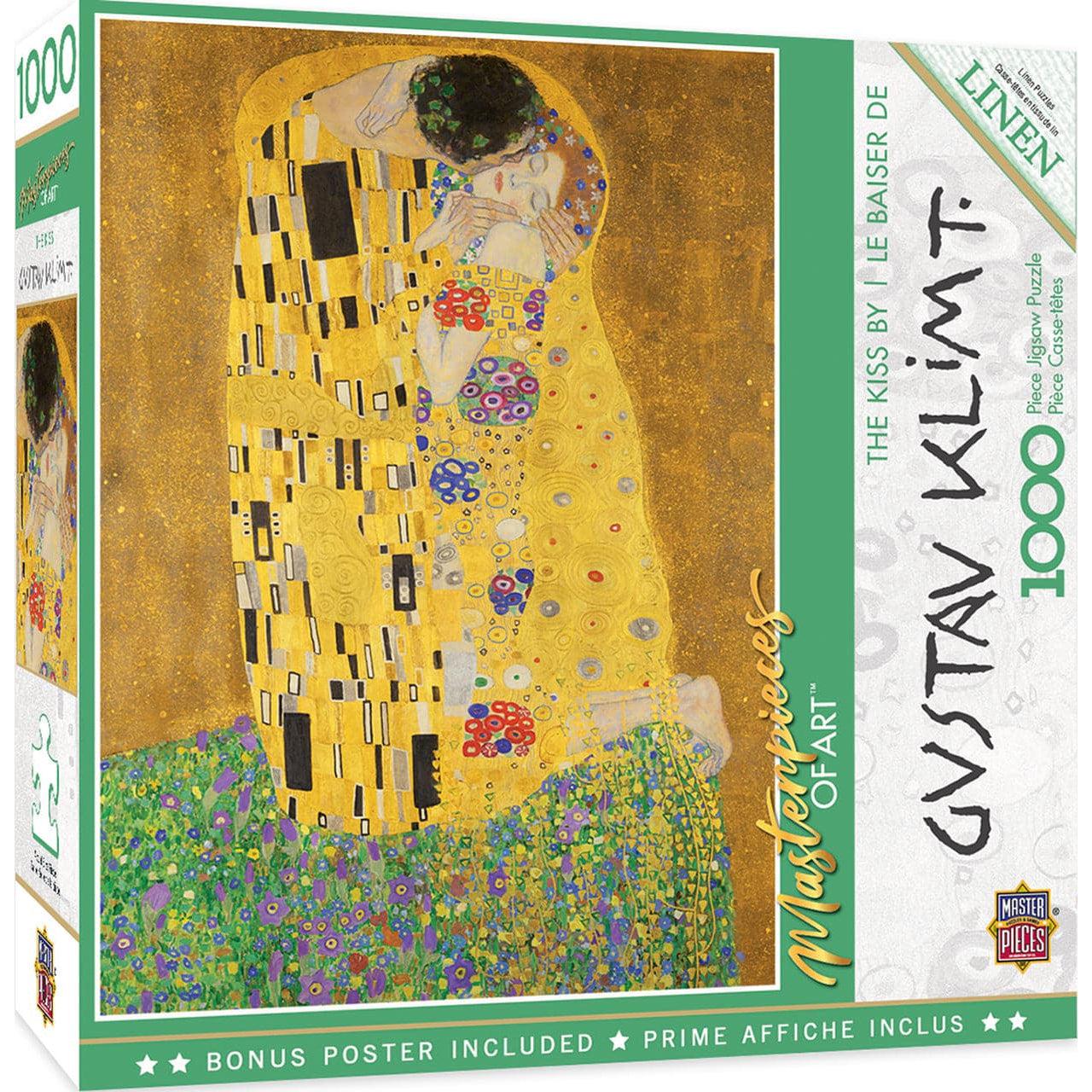 MasterPieces-Masterpieces of Art - The Kiss - 1000 Piece Puzzle-72014-Legacy Toys