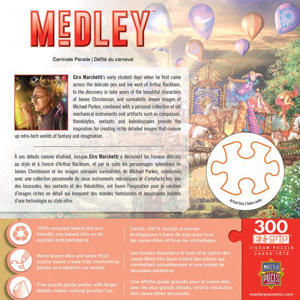 MasterPieces-Medley - Carnivale Parade - 300 Piece EzGrip Puzzle-32102-Legacy Toys