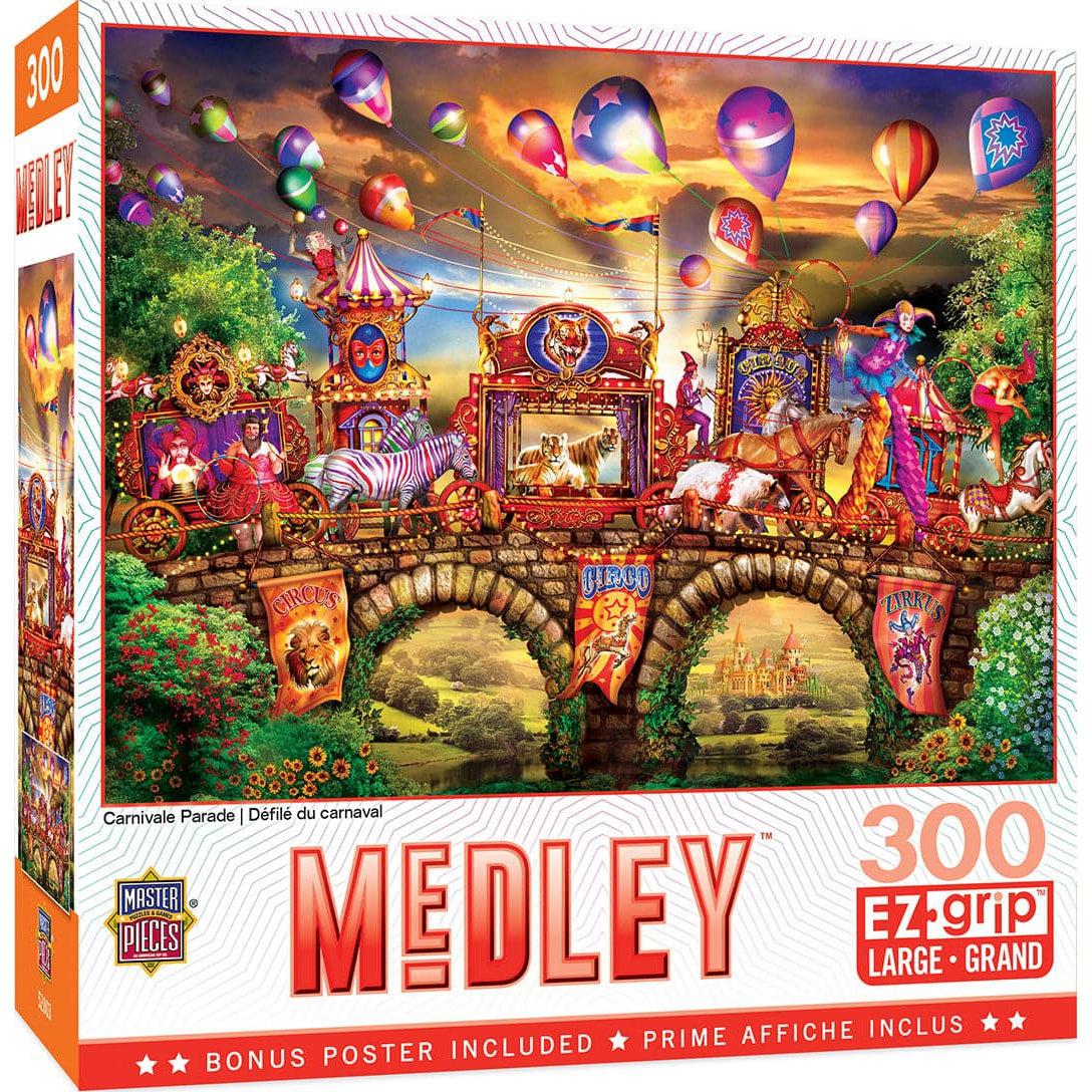 MasterPieces-Medley - Carnivale Parade - 300 Piece EzGrip Puzzle-32102-Legacy Toys