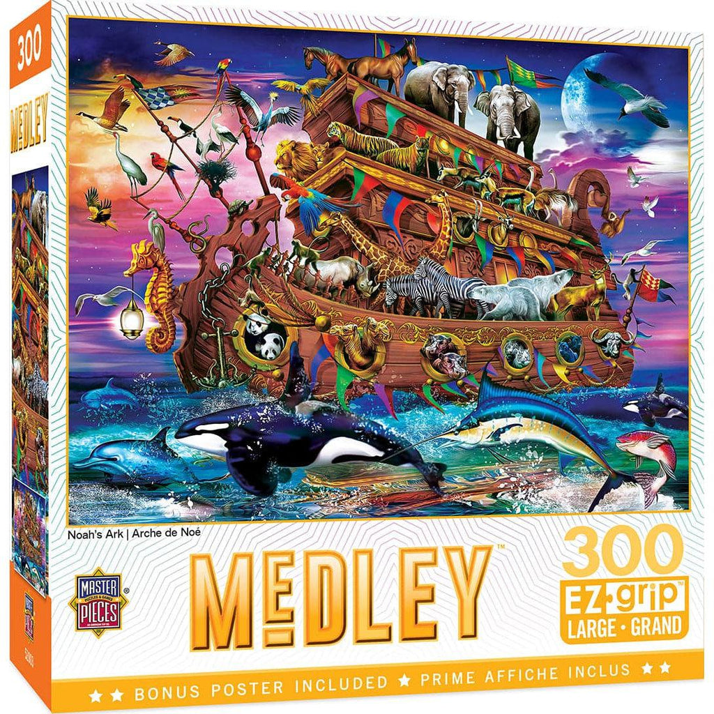 MasterPieces-Medley - Noah's Ark - 300 Piece EzGrip Puzzle-32103-Legacy Toys