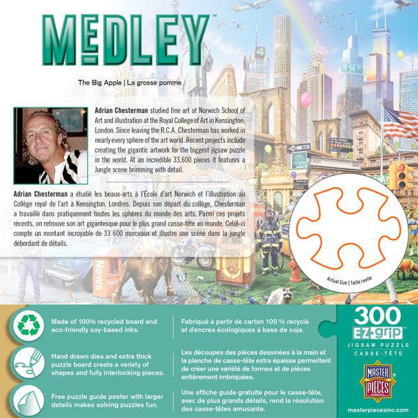 MasterPieces-Medley - The Big Apple - 300 Piece EzGrip Puzzle-32279-Legacy Toys