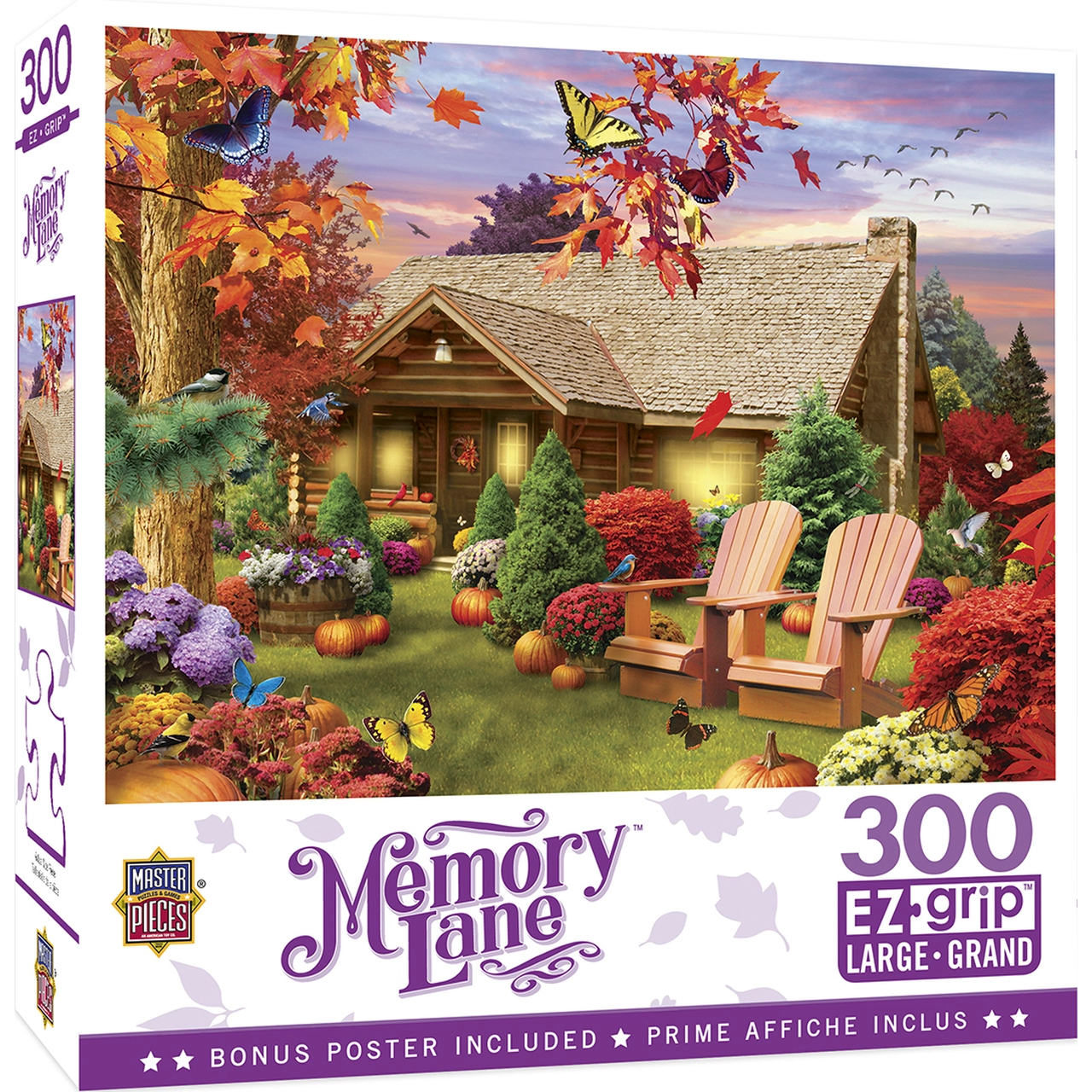 MasterPieces-Memory Lane - Autumn Warmth - 300 Piece EzGrip Puzzle-32039-Legacy Toys