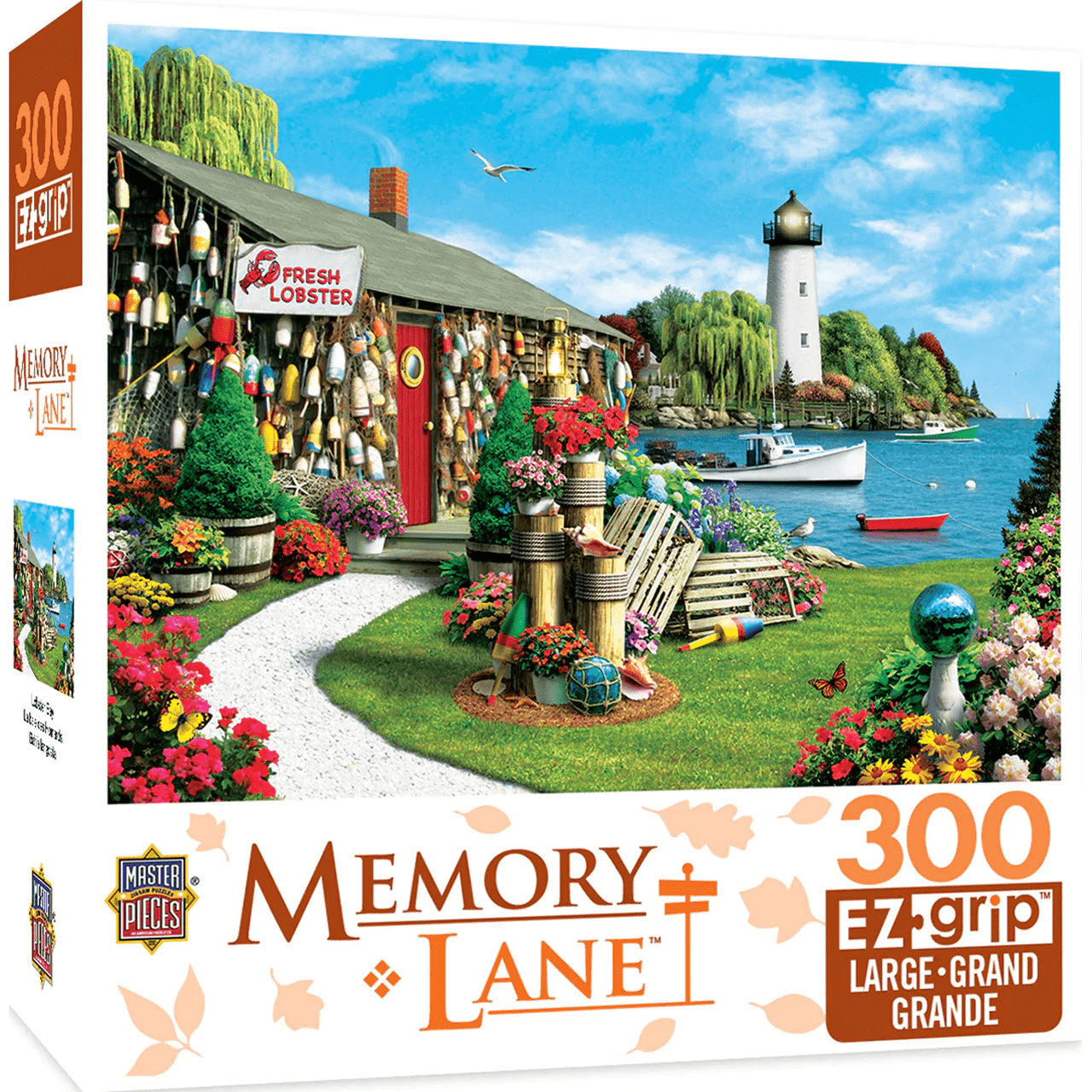 MasterPieces-Memory Lane - Lobster Bay - 300 Piece EzGrip Puzzle-31543-Legacy Toys