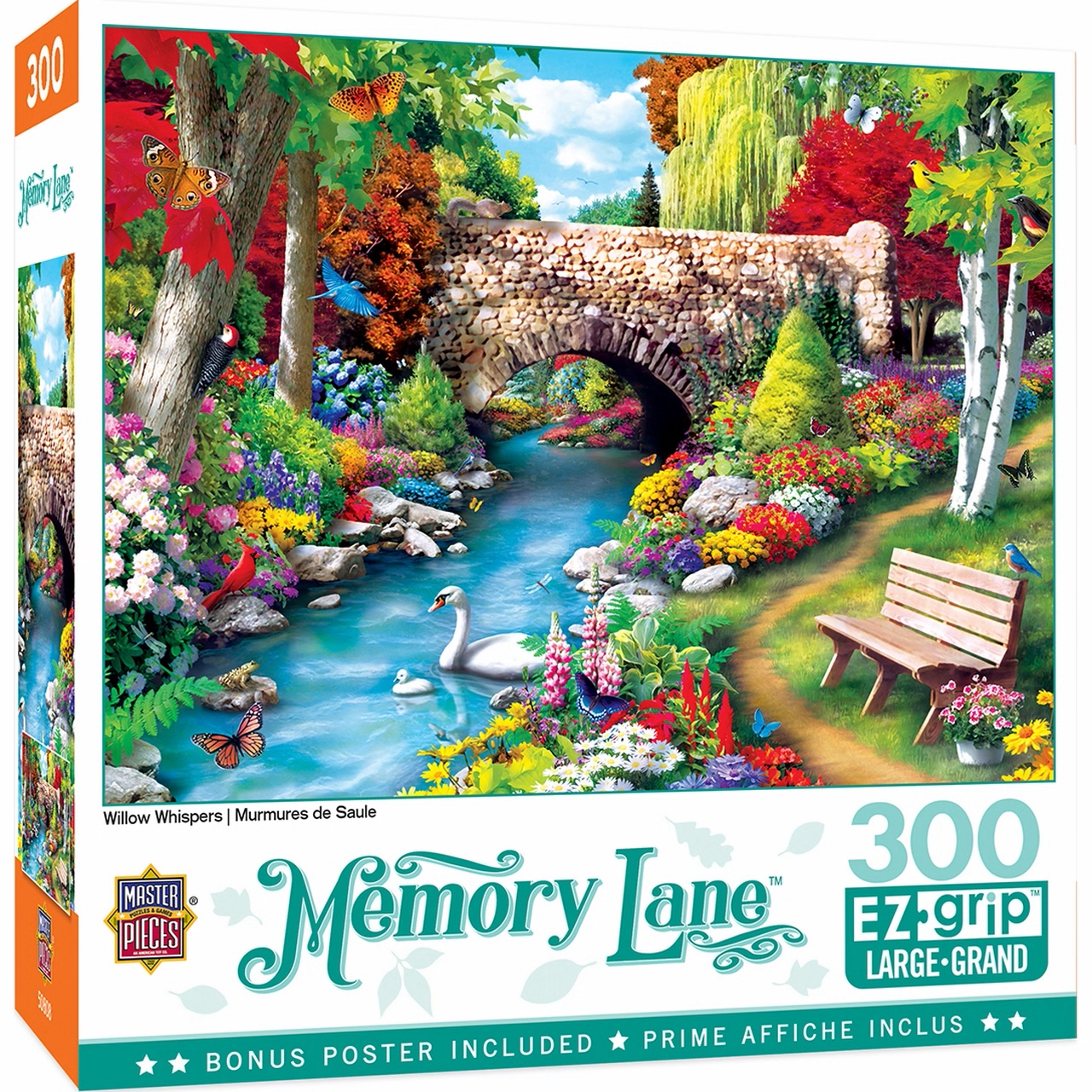 MasterPieces-Memory Lane - Willow Whispers - 300 Piece EzGrip Puzzle-32076-Legacy Toys