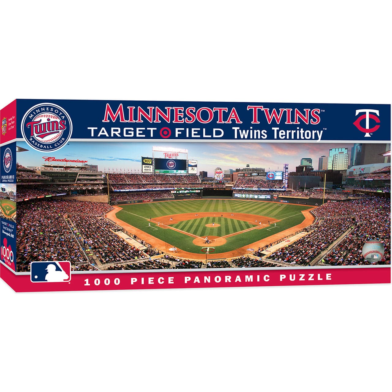 MasterPieces-Minnesota Twins - 1000 Piece Panoramic Puzzle-MIT1030-Legacy Toys