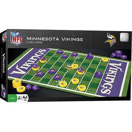 MasterPieces-Minnesota Vikings - Checkers Board Game-MIV3039-Legacy Toys