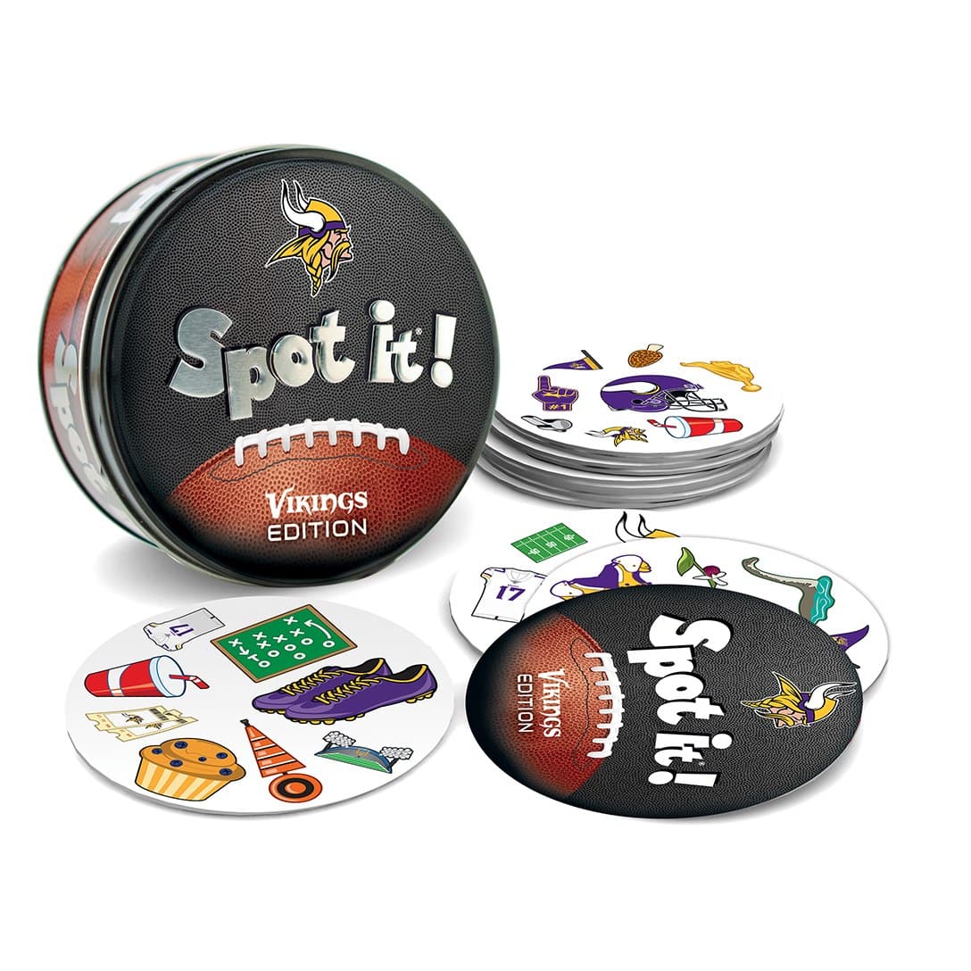 MasterPieces-Minnesota Vikings Spot it! Card Game-41885-Legacy Toys