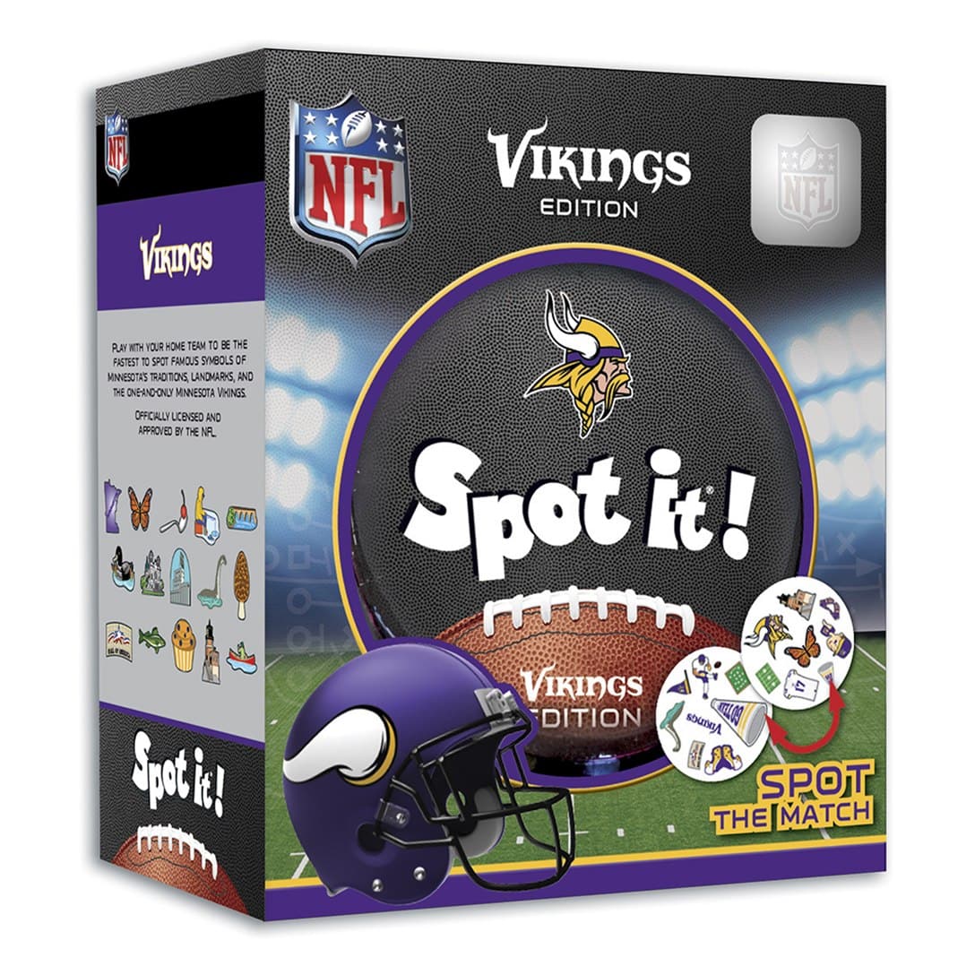 MasterPieces-Minnesota Vikings Spot it! Card Game-41885-Legacy Toys