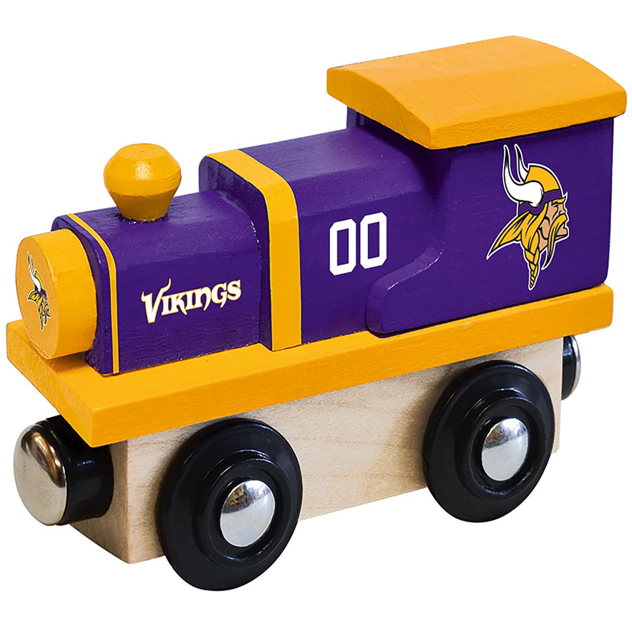 MasterPieces-Minnesota Vikings - Wooden Train-41574-Legacy Toys