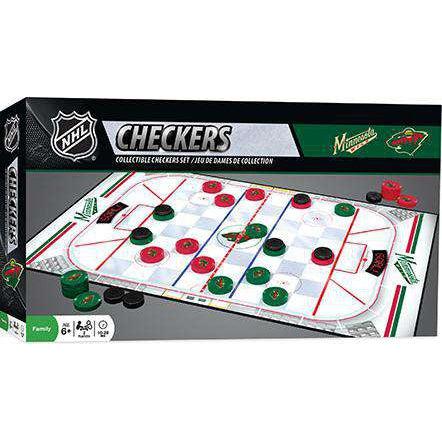 MasterPieces-Minnesota Wild - Checkers Board Game-41794-Legacy Toys