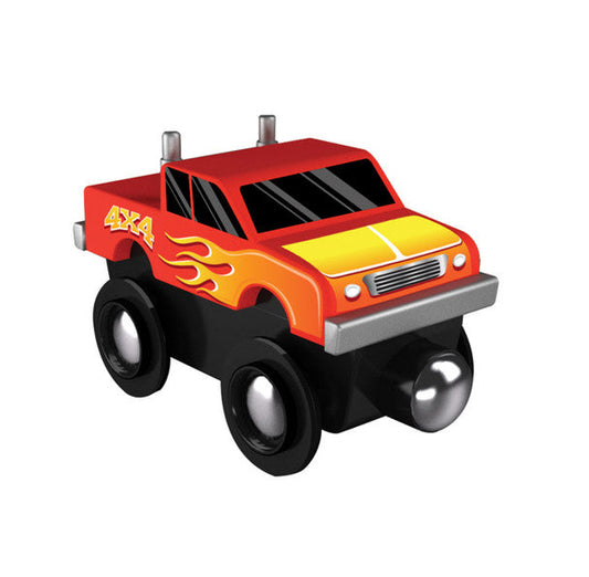 MasterPieces-Monster Truck Wood Toy Train-42315-Legacy Toys