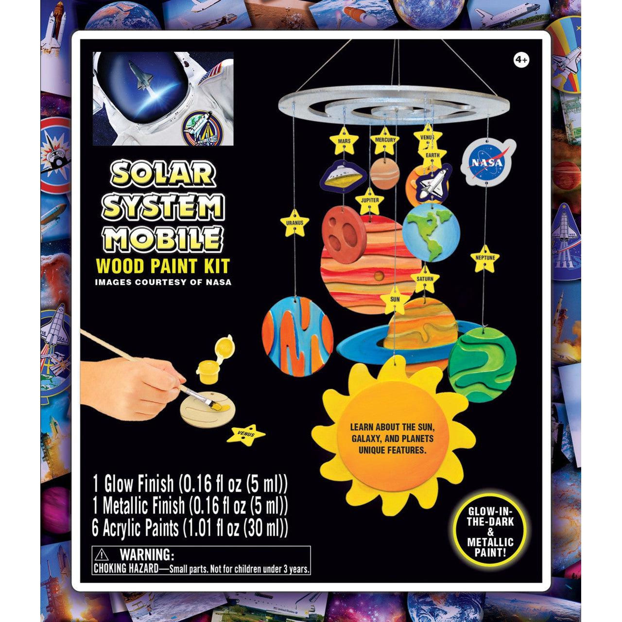 MasterPieces-NASA - Solar System Mobile Wood Paint Kit-22221-Legacy Toys