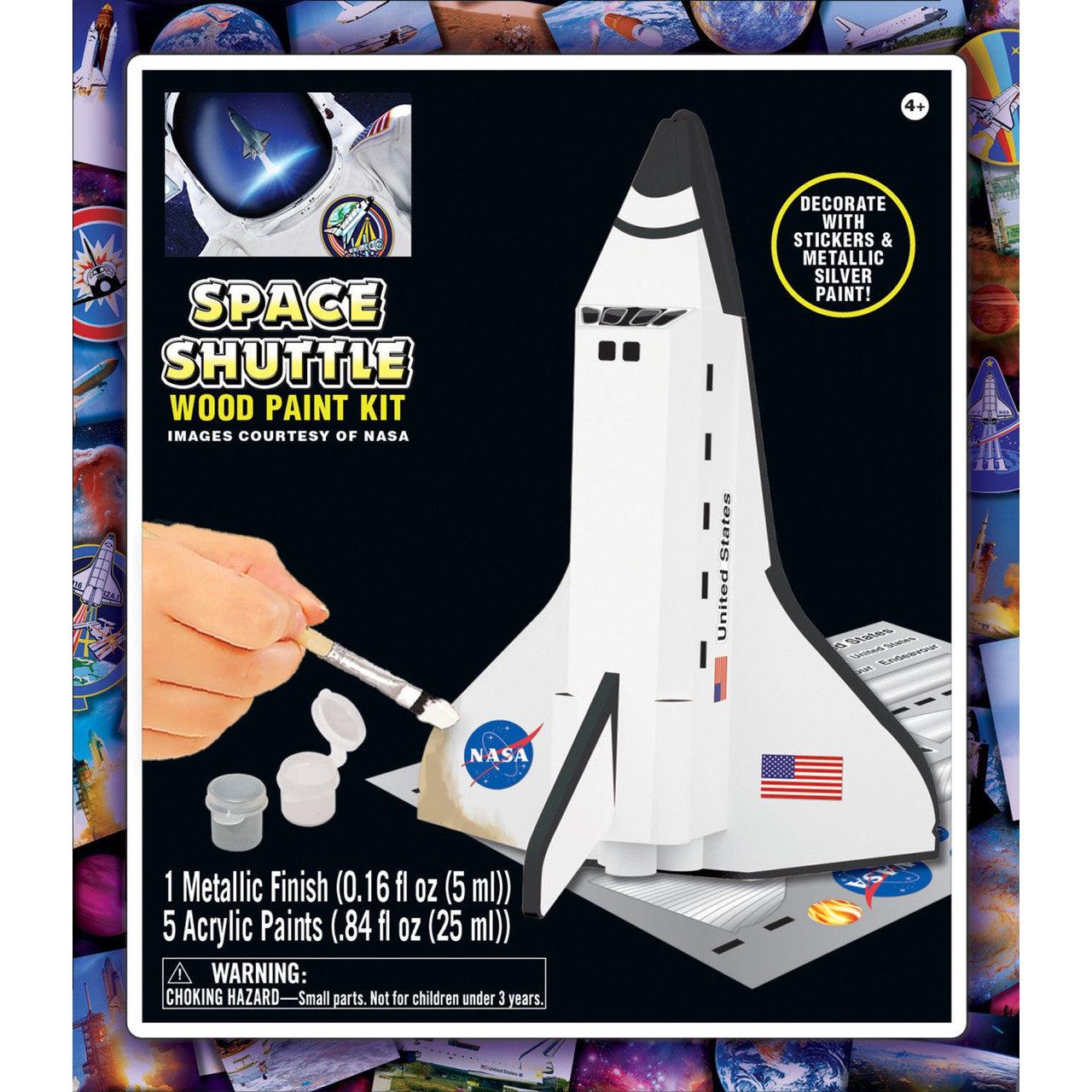 MasterPieces-NASA - Space Shuttle Wood Paint Kit-22213-Legacy Toys