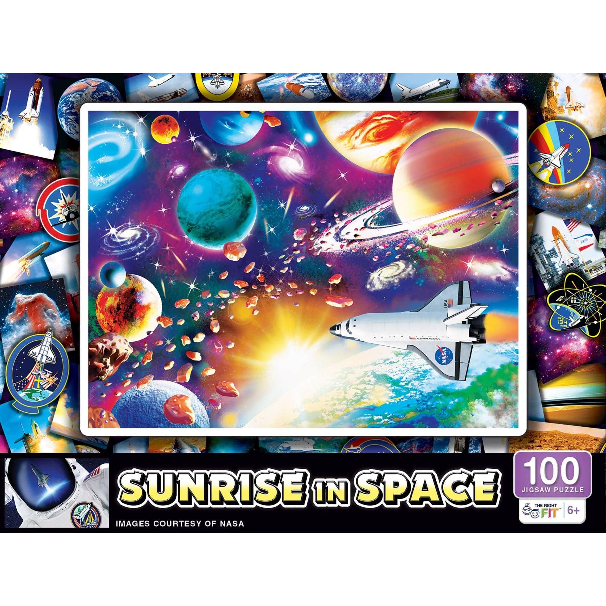 MasterPieces-NASA - Sunrise in Space - 100 Piece Puzzle-12251-Legacy Toys