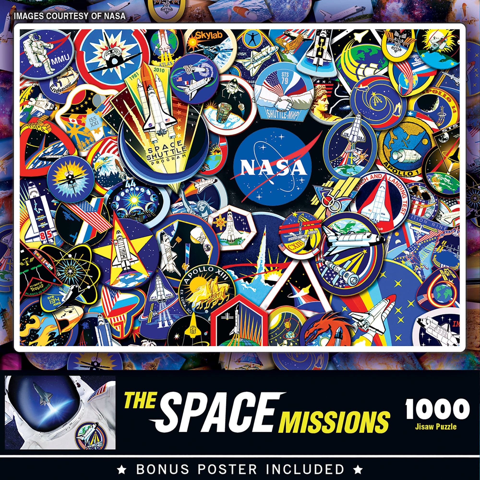MasterPieces-NASA - The Space Missions - 1000 Piece Puzzle-72208-Legacy Toys